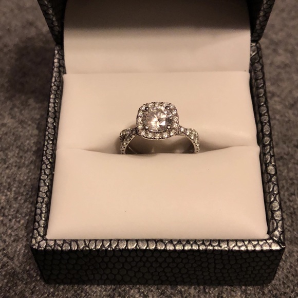 Halo Engagement Ring - Picture 2 of 7